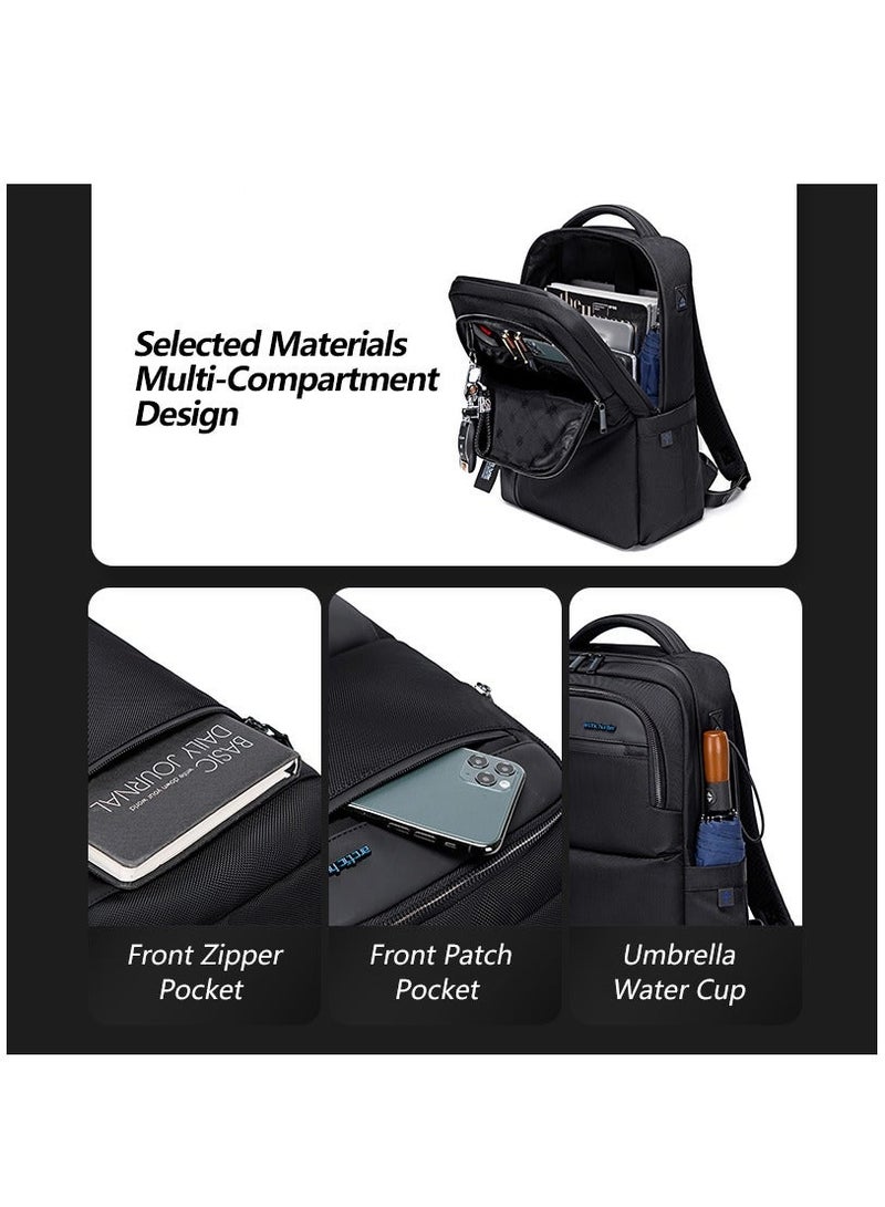 ARCTIC HUNTER Premium Daypack Water Repellant Scratch Resistant with Multi Compartmented Office School Backpack for Unisex B00477 Black - Image 4
